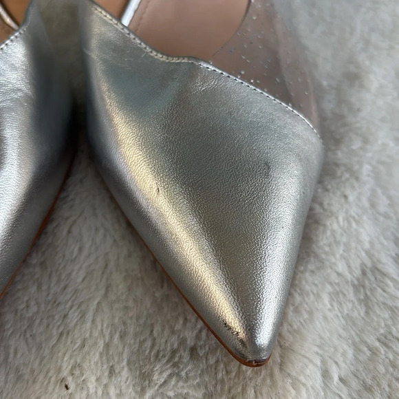 SCHUTZ Cheslie Pumps Metallic Gray Size 11 - Picture 10 of 10
